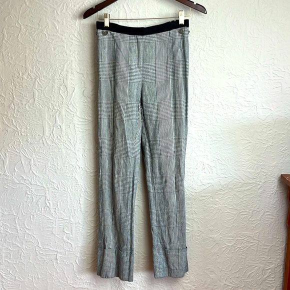 Kenzo Défilé Houndstooth Plaid Trousers